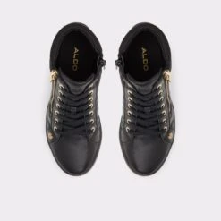 AilannahHigh Top Sneaker - Wedge Heel -The Aldo Shop ailannah black 009 002 039 alt5 sq gy 2000x2000