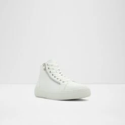 Final Sale - The Item Cannot Be ReturnedAlphaHigh Top Sneaker - Cup Sole -The Aldo Shop alpha white 110 002 033 alt3 sq nt 1200x1200