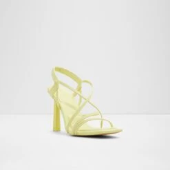 Final Sale - The Item Cannot Be ReturnedAmiliaStrappy Heeled Sandal -The Aldo Shop amilia yellow 740 002 043 alt3 sq nt 1200x1200