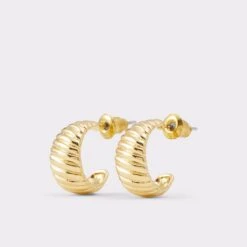 Annana Gold Plated Hoop Earrings - Statement Fine Jewelry