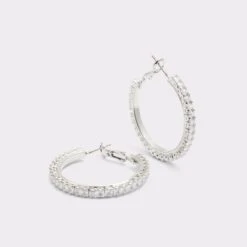 Aschiana-e Hoop Earrings with Sparkling Cubic Zirconia