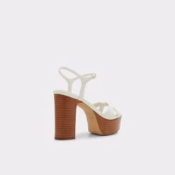 &New NewBetseyStrappy Heeled Sandal - Platform -The Aldo Shop betsey white 121 001 043 alt1 sq gy 2000x2000