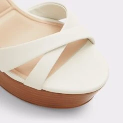&New NewBetseyStrappy Heeled Sandal - Platform -The Aldo Shop betsey white 121 001 043 alt4 sq gy 2000x2000