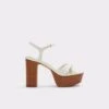 &New NewBetseyStrappy Heeled Sandal - Platform -The Aldo Shop betsey white 121 001 043 main sq gy 1200x1200