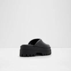 Biglease Platform Lug Sole Mule - Women's Leather Slip-On Clogs -The Aldo Shop biglease black 001 001 043 alt1 sq nt 1200x1200