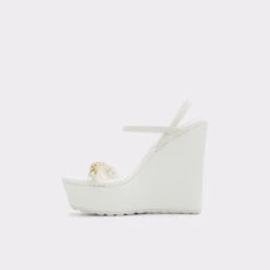 Final Sale - The Item Cannot Be ReturnedBodessaWedge Sandal - Wedge Heel -The Aldo Shop bodessa white 100 002 043 alt2 sq gy 2000x2000
