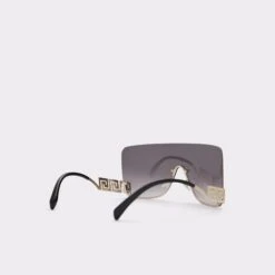 &New NewCallenShield Women's Modern Shield Sunglasses -The Aldo Shop callen gold 710 alt2 sq gy 2000x2000