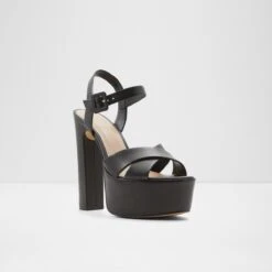 Final Sale - The Item Cannot Be ReturnedCameliaAnkle Strap Heeled Sandal - Plateforme -The Aldo Shop camelia black 001 001 043 alt3 sq nt 1200x1200