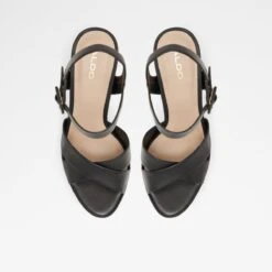 Final Sale - The Item Cannot Be ReturnedCameliaAnkle Strap Heeled Sandal - Plateforme -The Aldo Shop camelia black 001 001 043 alt5 sq nt 1200x1200