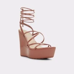 SaleChichiStrappy Wedge Sandal -The Aldo Shop chichi brown 221 002 033 alt3 sq gy 2000x2000