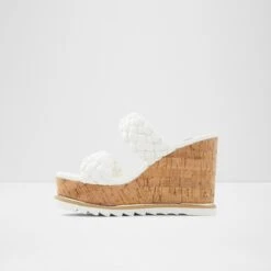 SaleCorkyWedge Sandal - Wedge Heel -The Aldo Shop corky white 100 002 043 alt2 sq nt 1200x1200