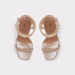 DomenicaStrappy Heeled Sandal - Platform -The Aldo Shop domenica brown 230 002 042 alt5 sq gy 2000x2000