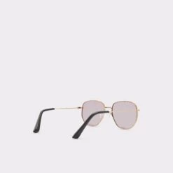 FlarryRound Sunglasses -The Aldo Shop flarry gold 710 alt2 sq gy 2000x2000
