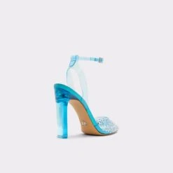 DISNEY X ALDOGlassslipperStrappy Heeled Shoe 12 DISNEY X ALDOGlassslipperStrappy Heeled Shoe -The Aldo Shop glassslipper blue 440 002 020 alt1 sq gy 2000x2000