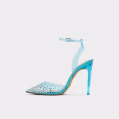 DISNEY X ALDOGlassslipperStrappy Heeled Shoe 13 DISNEY X ALDOGlassslipperStrappy Heeled Shoe -The Aldo Shop glassslipper blue 440 002 020 alt2 sq gy 2000x2000