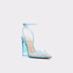 DISNEY X ALDOGlassslipperStrappy Heeled Shoe 14 DISNEY X ALDOGlassslipperStrappy Heeled Shoe -The Aldo Shop glassslipper blue 440 002 020 alt3 sq gy 2000x2000