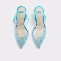 DISNEY X ALDOGlassslipperStrappy Heeled Shoe 16 DISNEY X ALDOGlassslipperStrappy Heeled Shoe -The Aldo Shop glassslipper blue 440 002 020 alt5 sq gy 2000x2000