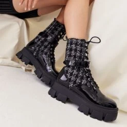 Final Sale - The Item Cannot Be ReturnedGrandleapCombat Boots - Lug Sole 15 Final Sale - The Item Cannot Be ReturnedGrandleapCombat Boots - Lug Sole -The Aldo Shop grandleap black 007 002 029 look part sq nt 1200x1200