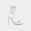 HalaliaStrappy Heeled Shoe - Stiletto Heel -The Aldo Shop halalia silver 040 002 029 main sq gy 1200x1200