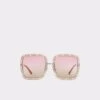 Haudepin Square Sunglasses: Modern Metal Frame Eyewear -The Aldo Shop haudepin pink 690 main sq gy 1200x1200