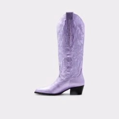 Final Sale - The Item Cannot Be ReturnedHavesteiMid-calf Desert Boot - Block Heel -The Aldo Shop havestei purple 540 001 051 alt2 sq gy 2000x2000
