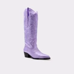 Final Sale - The Item Cannot Be ReturnedHavesteiMid-calf Desert Boot - Block Heel -The Aldo Shop havestei purple 540 001 051 alt3 sq gy 2000x2000