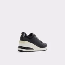 Pillow WalkIconistepJogger Sole Sneaker - Wedge Heel -The Aldo Shop iconistep black 007 002 039 alt1 sq gy 2000x2000