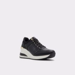 Pillow WalkIconistepJogger Sole Sneaker - Wedge Heel -The Aldo Shop iconistep black 007 002 039 alt3 sq gy 2000x2000