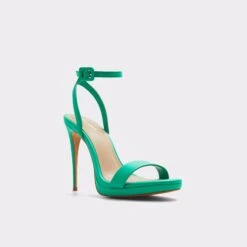 &New NewKatStrappy Heeled Sandal - Stiletto Platform -The Aldo Shop kat green 301 002 043 alt3 sq gy 2000x2000