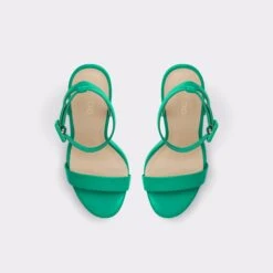 &New NewKatStrappy Heeled Sandal - Stiletto Platform -The Aldo Shop kat green 301 002 043 alt5 sq gy 2000x2000