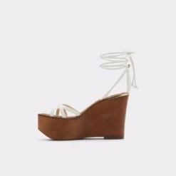 SaleLamarinaStrappy Wedge Sandal - Wedge Heel -The Aldo Shop lamarina white 100 001 043 alt2 sq gy 2000x2000
