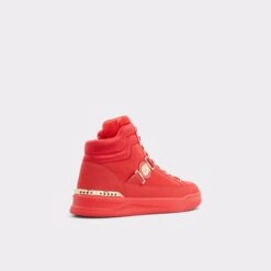 Pillow WalkLeoncinoHigh Top Sneaker -The Aldo Shop leoncino red 620 002 029 alt1 sq gy 2000x2000