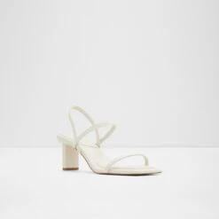Pillow WalkLokurrSling Back Heeled Sandal -The Aldo Shop lokurr white 110 002 043 alt3 sq nt 1200x1200