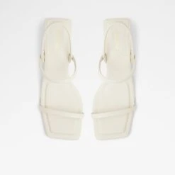 Pillow WalkLokurrSling Back Heeled Sandal -The Aldo Shop lokurr white 110 002 043 alt5 sq nt 1200x1200
