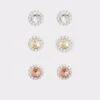 Lothaudith Minimalist Cubic Zirconia Dainty Stud Earrings