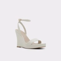 SaleNualaWedge Sandal - Wedge Heel -The Aldo Shop nuala white 121 002 043 alt3 sq gy 2000x2000