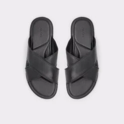 OmerStrappy Flat Sandal -The Aldo Shop omer black 001 001 008 alt5 sq gy 2000x2000