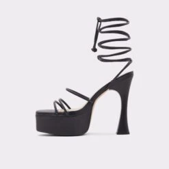 SalePayaStrappy Heeled Sandal - Platform -The Aldo Shop paya black 001 001 043 alt2 sq gy 2000x2000