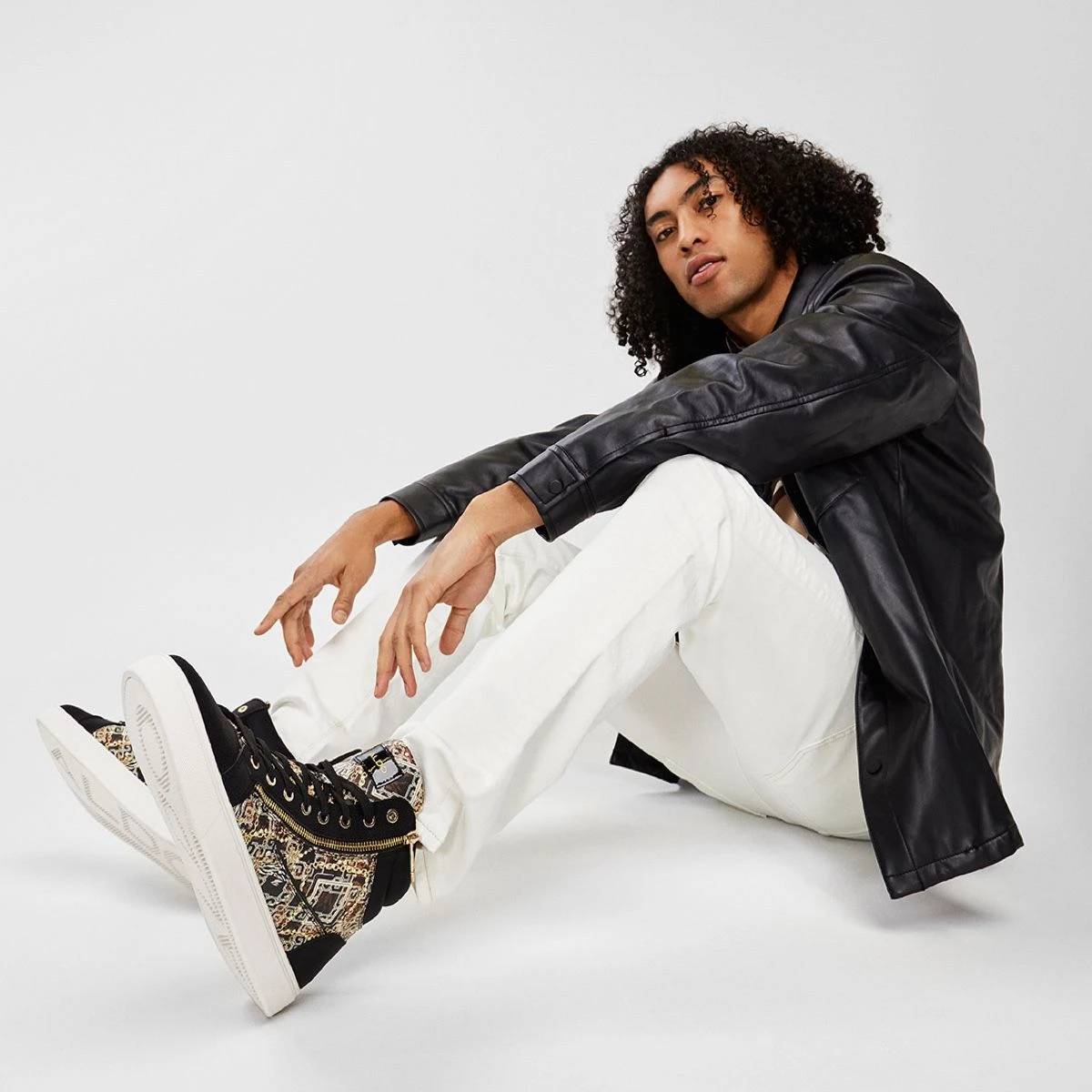 Final Sale - The Item Cannot Be ReturnedPopstarHigh Top Sneaker - Cup Sole 4 Final Sale - The Item Cannot Be ReturnedPopstarHigh Top Sneaker - Cup Sole - Image 2