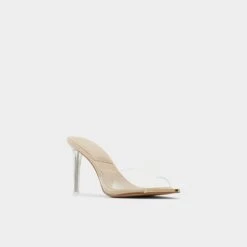 Aldo Annabrilden Women's Clear Heeled Mules -The Aldo Shop product 13388646 annabrilden beige 270 002 020 alt3 sq gy