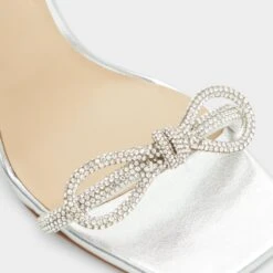 Aldo Barrona Women's Delicate Rhinestone Bow Heels -The Aldo Shop product 13388685 barrona silver 040 003 029 detail sq gy