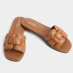 Aldo Elenaa Nude Slip-on Sandals for Women -The Aldo Shop product 13542481 elenaa brown 210 001 043 spotlight sq gy