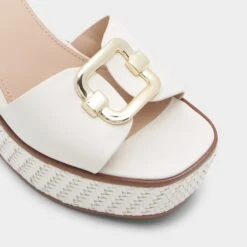 Aldo Carrabriria Woven Wedge Sandals 14 Aldo Carrabriria Woven Wedge Sandals -The Aldo Shop product 13542527 carrabriria white 115 002 043 alt4 sq gy