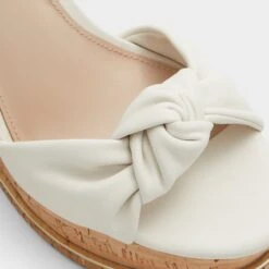 Aldo Barykin Women's Wedge Sandals with Knot Detail -The Aldo Shop product 13542814 barykin white 115 002 043 detail sq gy