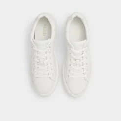 Aldo Woolly Women's Low Top Nubuck Sneakers -The Aldo Shop product 13542969 woolly white 100 001 031 alt5 sq gy