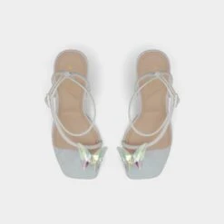 Aldo Pepela Butterfly Strappy Block Heels -The Aldo Shop product 13578730 pepela white 100 002 011 alt5 sq gy