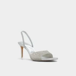 Aldo Aitana Nude Slingback Heeled Sandals -The Aldo Shop product 13618339 aitana silver 040 002 029 alt3 sq gy