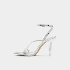Aldo Scintilla Women's Sleek Strappy Heels -The Aldo Shop product 13620510 scintilla silver 040 002 051 alt2 sq gy