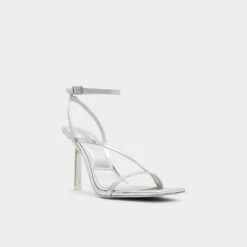 Aldo Scintilla Women's Sleek Strappy Heels -The Aldo Shop product 13620510 scintilla silver 040 002 051 alt3 sq gy