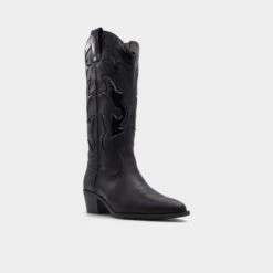 Aldo Nebraska Women's Western Cowgirl Boots 12 Aldo Nebraska Women's Western Cowgirl Boots -The Aldo Shop product 13621119 nebraska black 001 001 029 alt3 sq gy